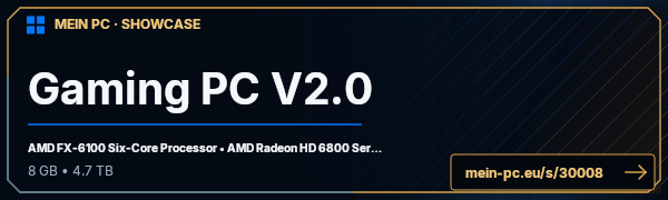 PC-Showcase Gaming PC V2.0 von Lente auf MEIN PC