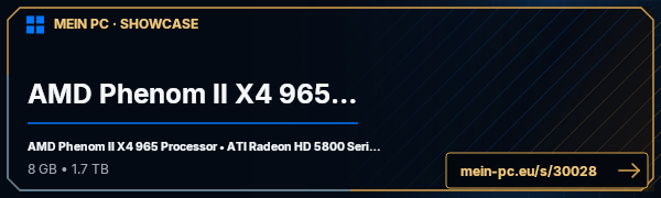 PC-Showcase AMD Phenom II X4 965 BE von Piccolino auf MEIN PC