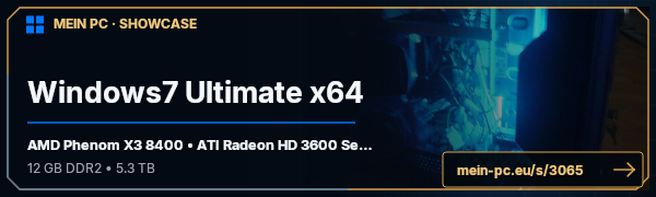 PC-Showcase Windows7 Ultimate x64 von DeWarkD auf MEIN PC