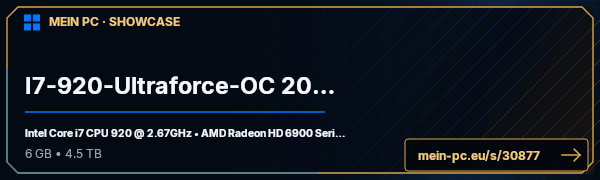 PC-Showcase I7-920-Ultraforce-OC 2012 von BassBoost1981 auf MEIN PC
