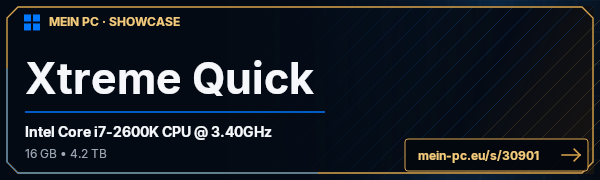 PC-Showcase Xtreme Quick von Tellz auf MEIN PC