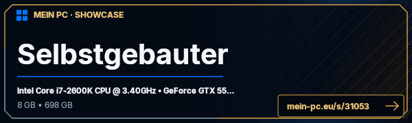 PC-Showcase Selbstgebauter von Pawnd auf MEIN PC