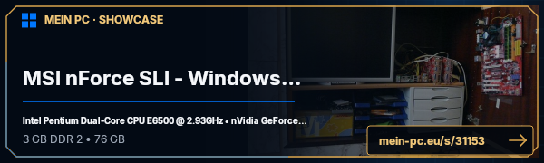 PC-Showcase MSI nForce SLI - Windows 8 Testsystem von MoPC auf MEIN PC