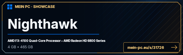 PC-Showcase Nighthawk von Nighthawk auf MEIN PC