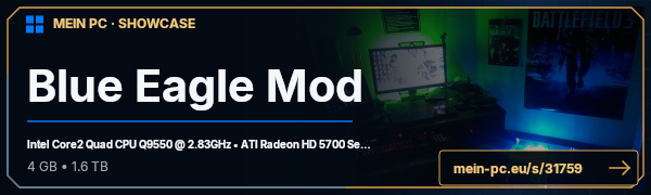 PC-Showcase Blue Eagle Mod von Plax auf MEIN PC