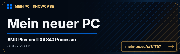 PC-Showcase Mein neuer PC von hummi99 auf MEIN PC
