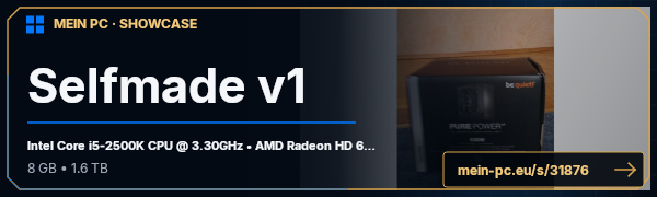 PC-Showcase Selfmade v1 von Pimper318 auf MEIN PC
