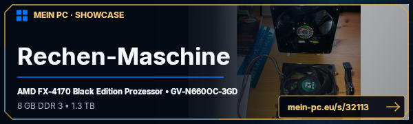 PC-Showcase Rechen-Maschine von fendtfreek auf MEIN PC