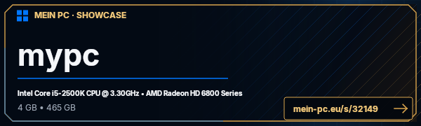 PC-Showcase mypc von Donee auf MEIN PC