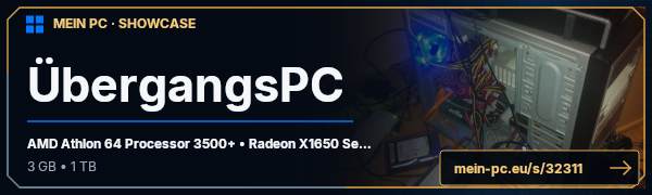 PC-Showcase ÜbergangsPC von cross auf MEIN PC
