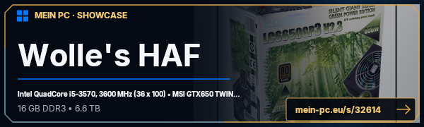 PC-Showcase Wolle's HAF von Wingman51373 auf MEIN PC