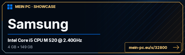 PC-Showcase Samsung von volibal23 auf MEIN PC