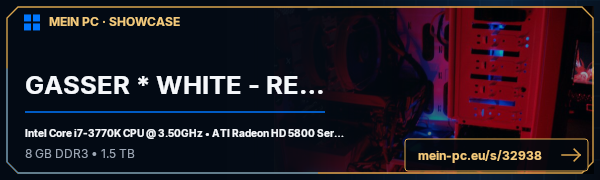 PC-Showcase GASSER * WHITE - RED * von makke50 auf MEIN PC