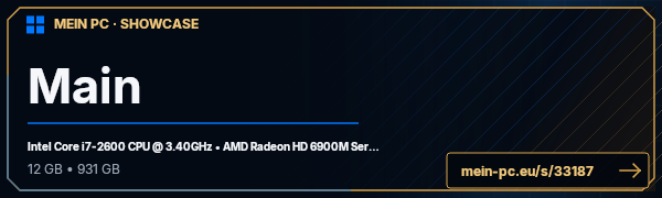 PC-Showcase Main von synapsentester auf MEIN PC