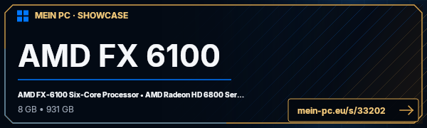 PC-Showcase AMD FX 6100 von Harry2709 auf MEIN PC