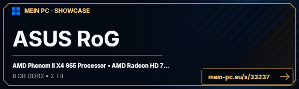 PC-Showcase ASUS RoG von Mo2110 auf MEIN PC