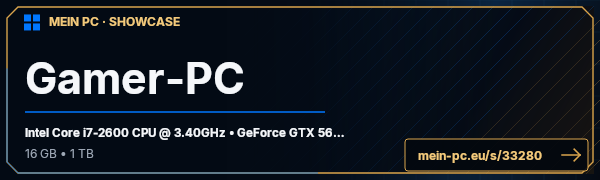 PC-Showcase Gamer-PC von akajasplash auf MEIN PC