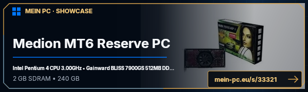 PC-Showcase Medion MT6 Reserve PC von Wingman51373 auf MEIN PC