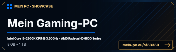 PC-Showcase Mein Gaming-PC von Darkburn auf MEIN PC