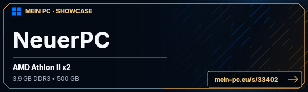 PC-Showcase NeuerPC von P4nd4 auf MEIN PC