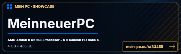 PC-Showcase MeinneuerPC von P4nd4 auf MEIN PC