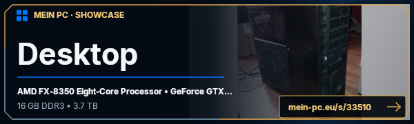 PC-Showcase Desktop von Fabsch auf MEIN PC