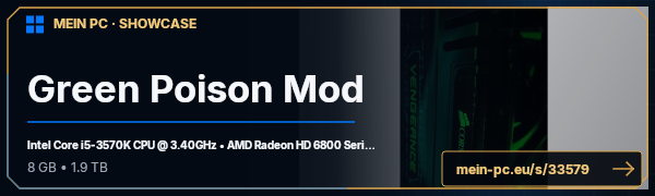 PC-Showcase Green Poison Mod von Plax auf MEIN PC