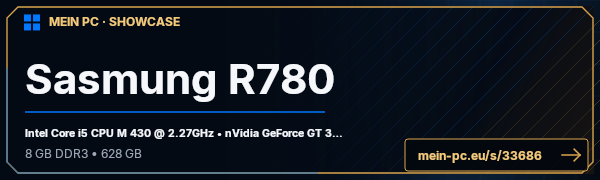 PC-Showcase Sasmung R780 von Enfinity auf MEIN PC
