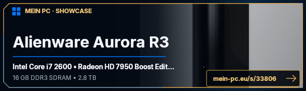 PC-Showcase Alienware Aurora R3 von xbox vs ps3:xbox win auf MEIN PC