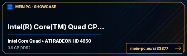 PC-Showcase Intel(R) Core(TM) Quad CPU 2.60GHz von cinellu auf MEIN PC