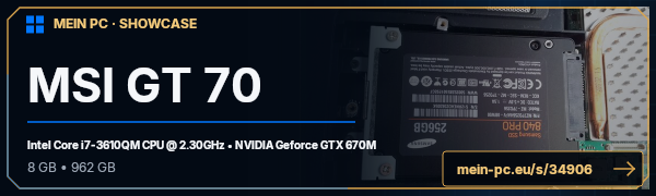 PC-Showcase MSI GT 70 von Kingdom3633 auf MEIN PC