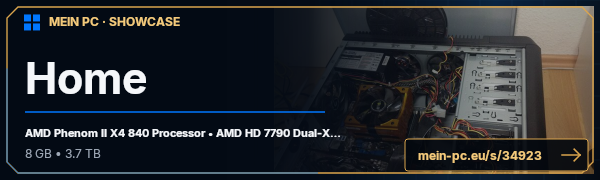 PC-Showcase Home von recepg89 auf MEIN PC