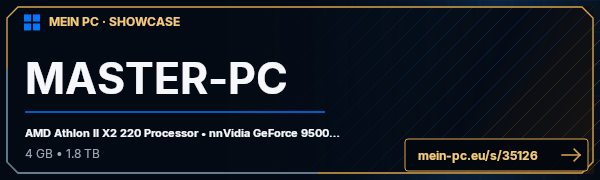PC-Showcase MASTER-PC von JohnDoe710 auf MEIN PC