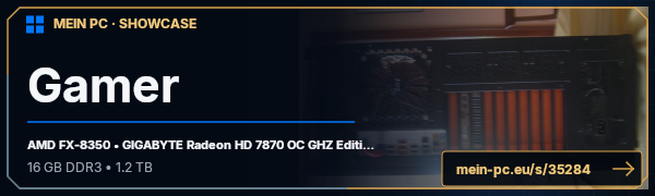 PC-Showcase Gamer von yannikrom auf MEIN PC