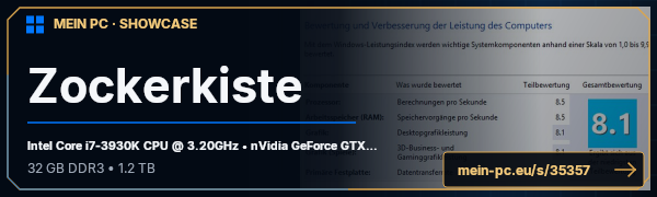 PC-Showcase Zockerkiste von Batosei auf MEIN PC