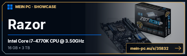 PC-Showcase Razor von keko3434 auf MEIN PC