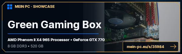 PC-Showcase Green Gaming Box von slykiller auf MEIN PC