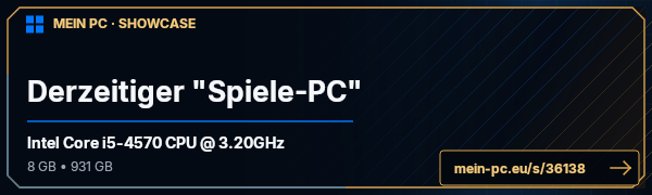 PC-Showcase Derzeitiger "Spiele-PC" von Blacksiz auf MEIN PC