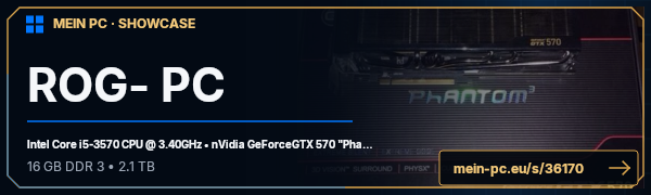 PC-Showcase ROG- PC von 10jusi auf MEIN PC