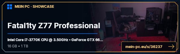 PC-Showcase Fatal1ty Z77 Professional von Alexalter auf MEIN PC