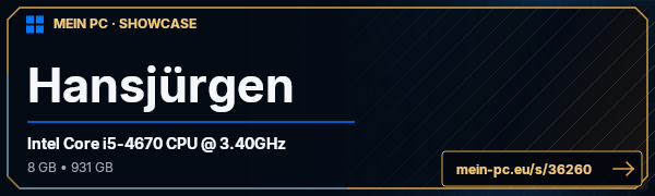 PC-Showcase Hansjürgen von xallstar auf MEIN PC