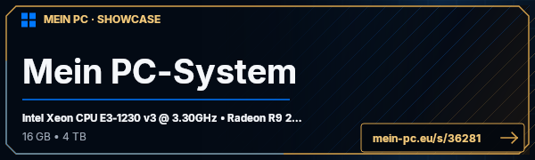 PC-Showcase Mein PC-System von JohnDorian auf MEIN PC