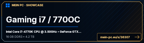 PC-Showcase Gaming i7 / 770OC von Zecron auf MEIN PC