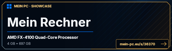 PC-Showcase Mein Rechner von DMGaengster auf MEIN PC