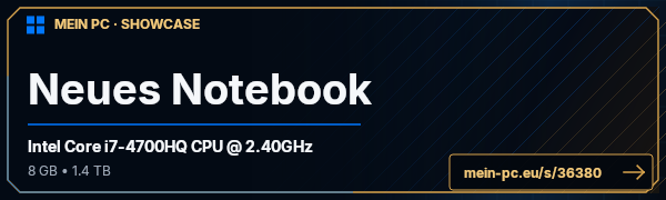 PC-Showcase Neues Notebook von FaiThiX auf MEIN PC