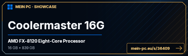 PC-Showcase Coolermaster 16G von tieloh28 auf MEIN PC