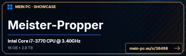 PC-Showcase Meister-Propper von BananaPing auf MEIN PC