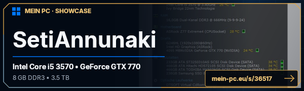 PC-Showcase SetiAnnunaki von SetiAnnunaki auf MEIN PC