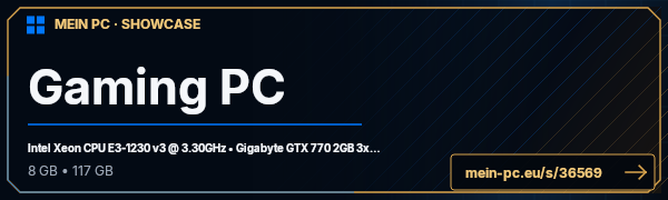 PC-Showcase Gaming PC von JuicyFruit1993 auf MEIN PC