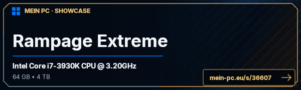 PC-Showcase Rampage Extreme von amox auf MEIN PC